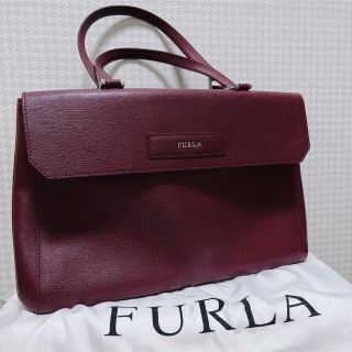 フルラ(Furla)の専用☆フルラ　FURLA ☆バッグ　濃ピンク　袋付き(ハンドバッグ)