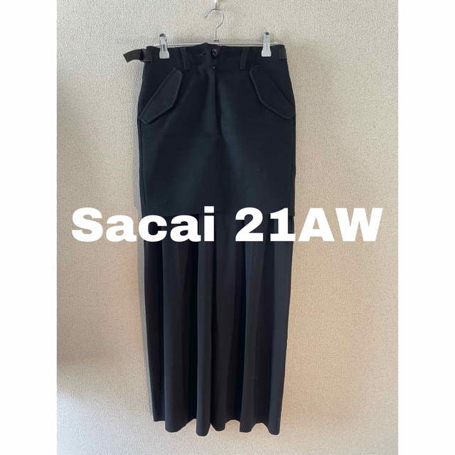 Sacai サカイ　ウールドッキングスカート　プリーツスカート　21AW | フリマアプリ ラクマ