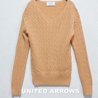 ユナイテッドアローズグリーンレーベルリラクシング(UNITED ARROWS green label relaxing)の【green label relaxing】カシミヤ100% ケーブルニット(ニット/セーター)