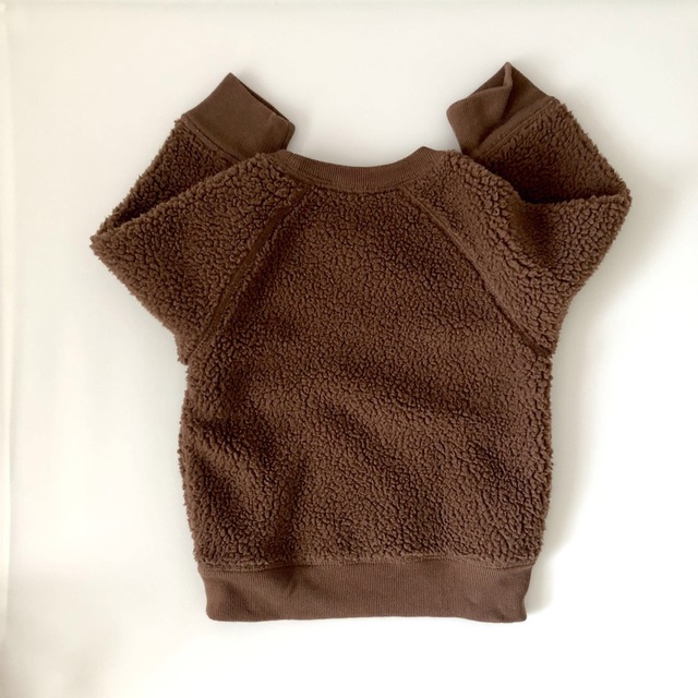 babyGAP(ベビーギャップ)のbaby GAP　ボアトレーナー　18-24months 90cm used品 キッズ/ベビー/マタニティのキッズ服男の子用(90cm~)(ジャケット/上着)の商品写真