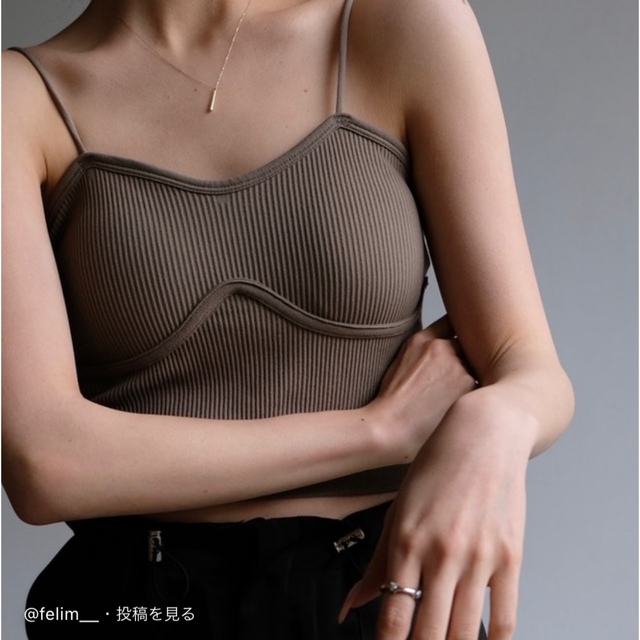 LIGHT CROP CAMISOLE レディースのトップス(キャミソール)の商品写真