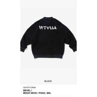 新品 WTAPS BEVEL MOCK NECK POAC SNL L 黒 ボア