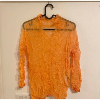 希少 美品 ISSEY MIYAKE SILK 長袖シャツ フリル-