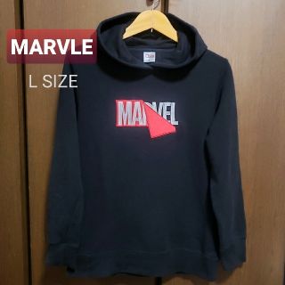 マーベル(MARVEL)のMARVEL  マーベル　パーカー　プルオーバー　トレーナー　裏起毛　Lサイズ(パーカー)