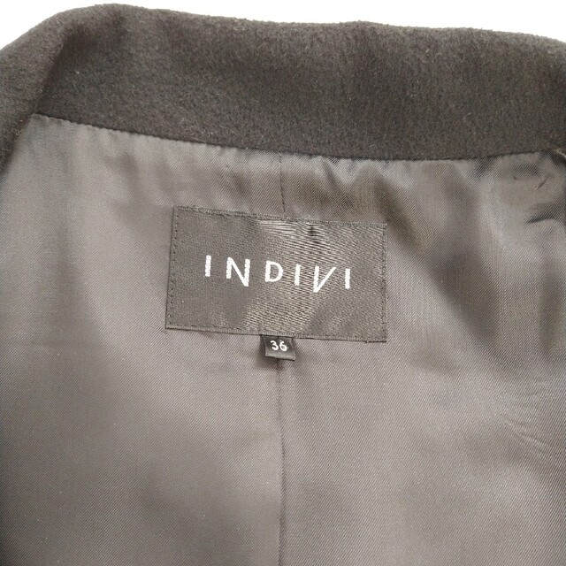 INDIVI - 美品 INDIVI カシミヤ100% ロングコート フォーマル サイズ36