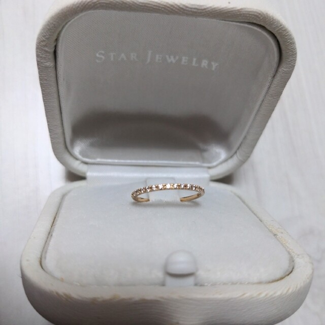 STAR JEWELRY(スタージュエリー)のスタージュエリーK18マイクロセッティングハーフエタニティダイヤモンドリング レディースのアクセサリー(リング(指輪))の商品写真