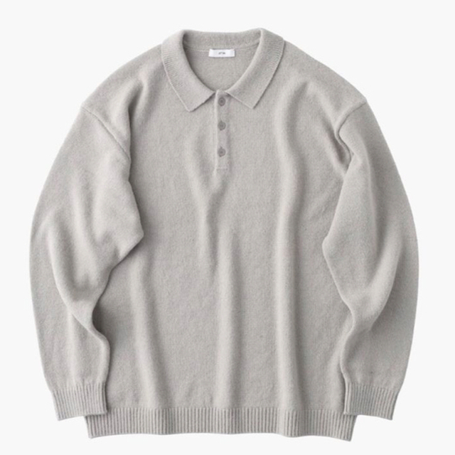 aton alpaca washi polo sweater