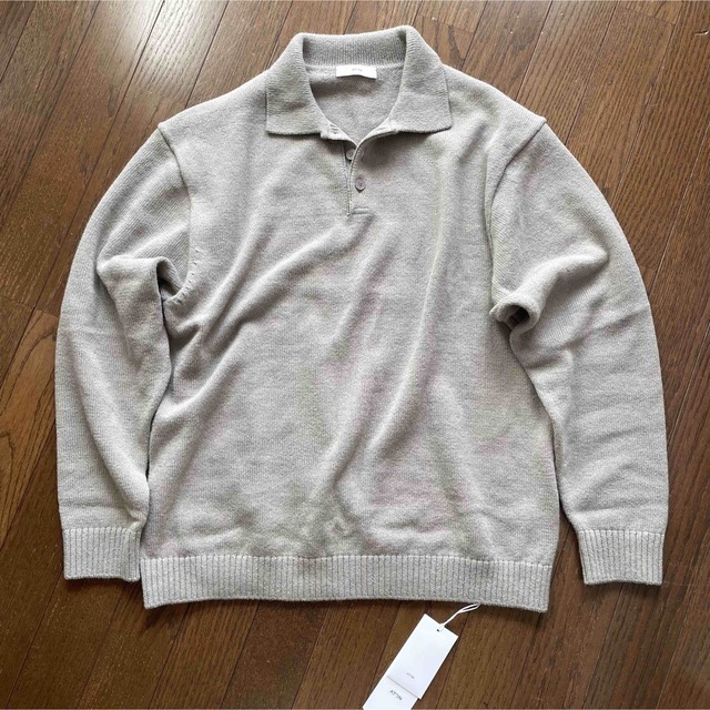 aton alpaca washi polo sweater