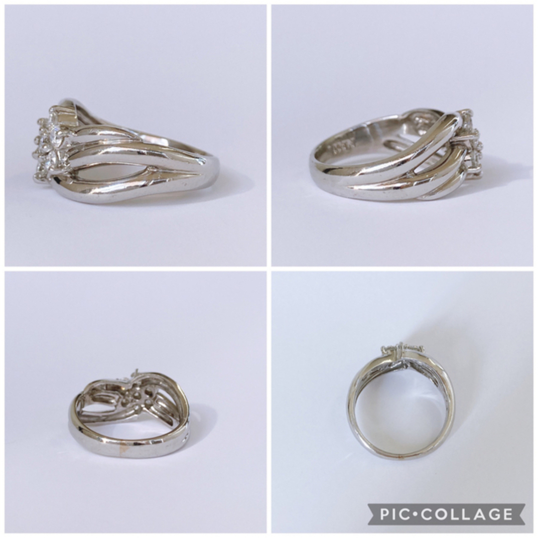 ★WAKO 和光 K18WG 天然ダイヤモンド 0.05ct リング 7号 レディースのアクセサリー(リング(指輪))の商品写真