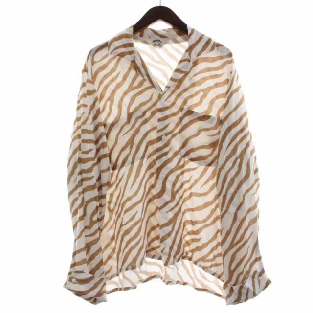 SUNSEA 18SS Zebra GIGOLO Shirt 2 M 白