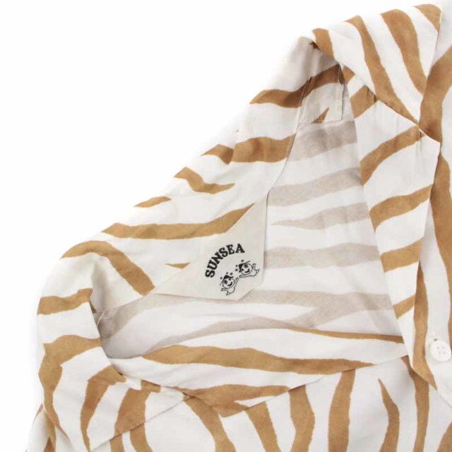 SUNSEA(サンシー)のSUNSEA 18SS Zebra GIGOLO Shirt 2 M 白 メンズのトップス(シャツ)の商品写真