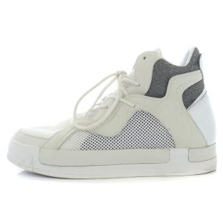 ワイスリー(Y-3)のY-3 アディダス ヨウジヤマモト スニーカー ハイカット 24.5 白 グレー(スニーカー)