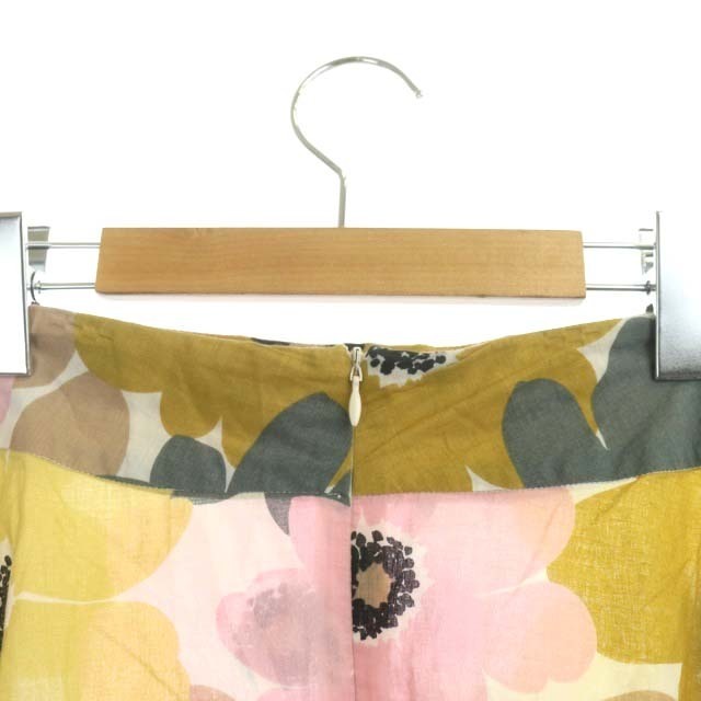 Marni(マルニ)のマルニ 花柄ストライプスカート 膝丈 フレア コットン 38 マルチカラー レディースのスカート(ひざ丈スカート)の商品写真