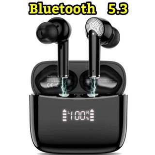 イヤフォン イヤホン Bluetooth ワイヤレス 5.3 黒  ENC(その他)