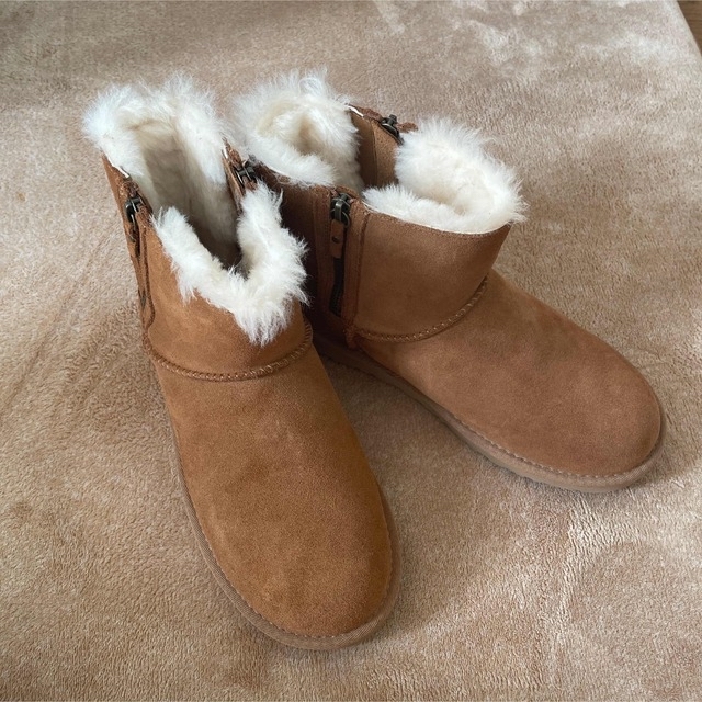 最新な UGG - UGG ムートンブーツ クラシック ミニ ダブル ジップ
