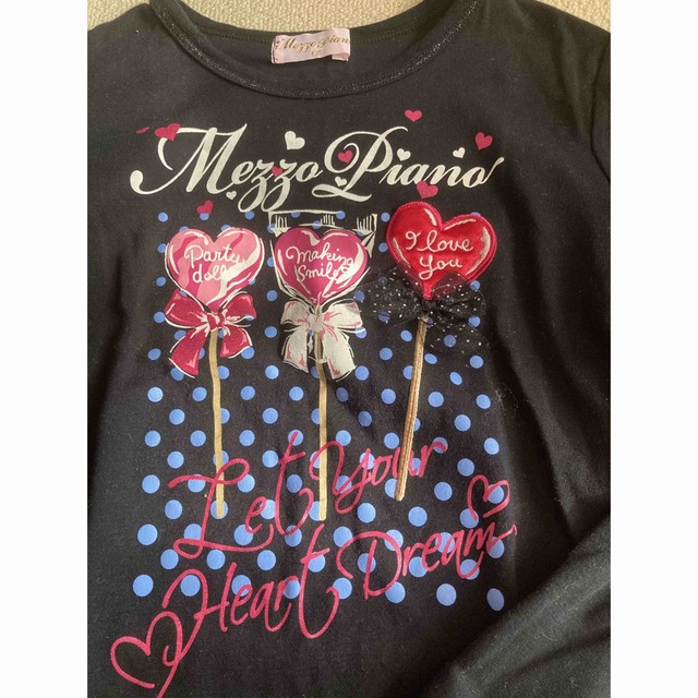 mezzo piano(メゾピアノ)のmezzo piano 長袖Tシャツ　135㌢ キッズ/ベビー/マタニティのキッズ服女の子用(90cm~)(Tシャツ/カットソー)の商品写真