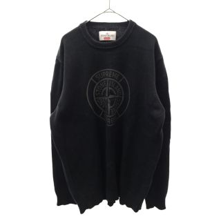 シュプリーム(Supreme)のSUPREME シュプリーム 16SS×Stone Island Reflective Compass Sweater×ストーンアイランド リフレクティブコンパスロゴプリントセーター コットンニットクルーネックプルオーバー(ニット/セーター)