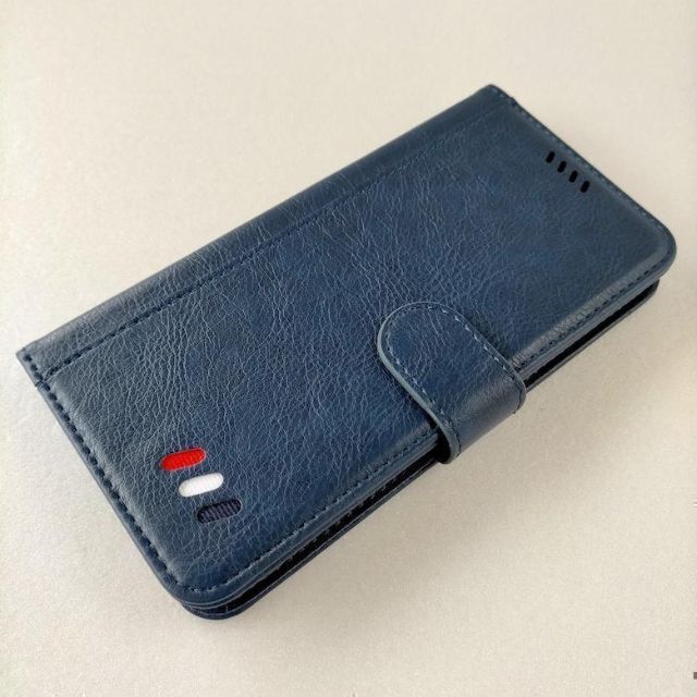 Xperia5 II 手帳型ケース 紺色 かわいい エクスペリア5 II LOOF Nature Xperia II SOG02 ケース 手帳型 カバー 本革 天然木 ベルト無し ウッド 木製 木 カード収納