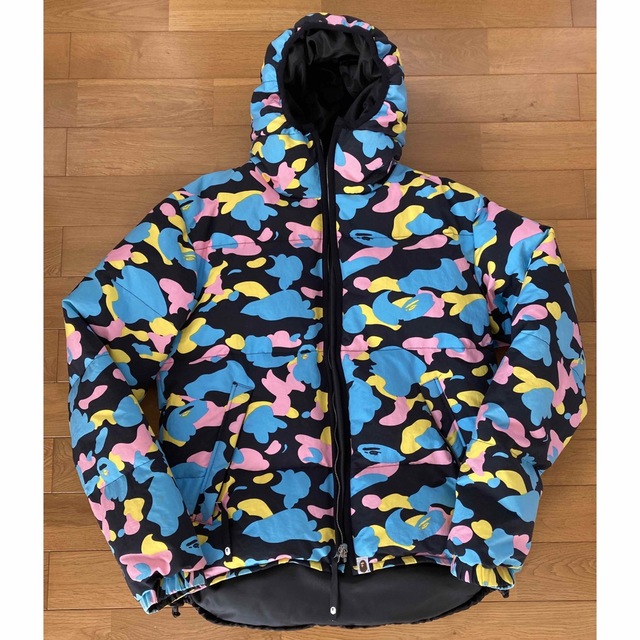 BAPE 迷彩リバーシブルダウンジャケット