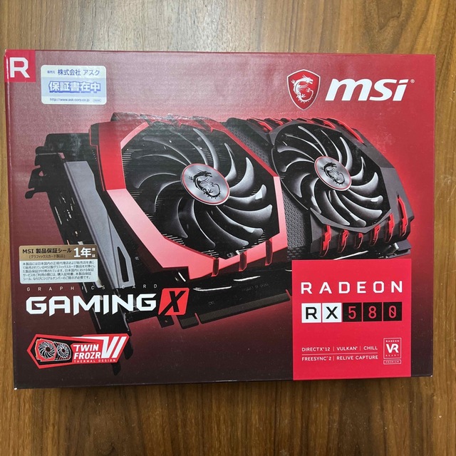 radeon rx580 msi gaming x スマホ/家電/カメラのPC/タブレット(PCパーツ)の商品写真