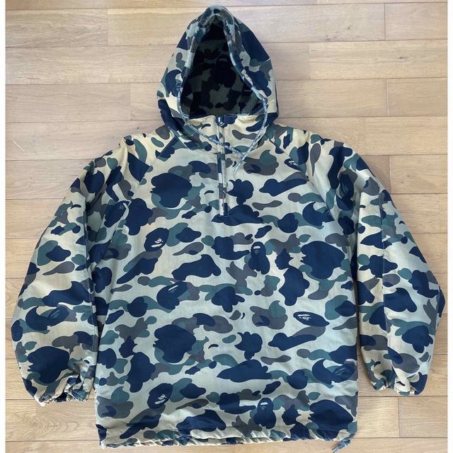 BAPE 迷彩ハーフジップジャケット  M