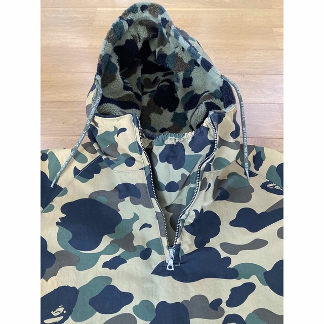 BAPE 迷彩ハーフジップジャケット  M