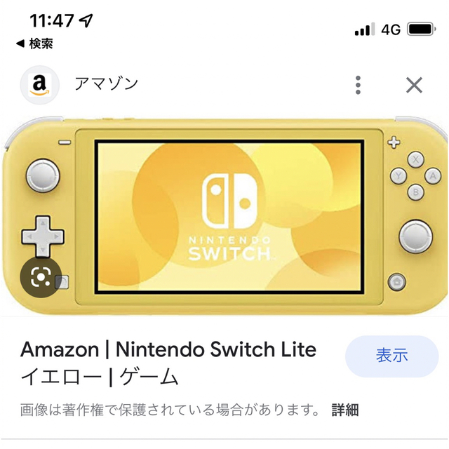 Nintendo Switch Light　黄　専用です