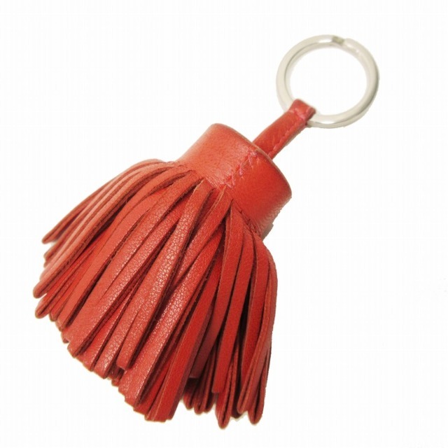 美品 エルメス カルメン バッグ チャーム タッセル レザー