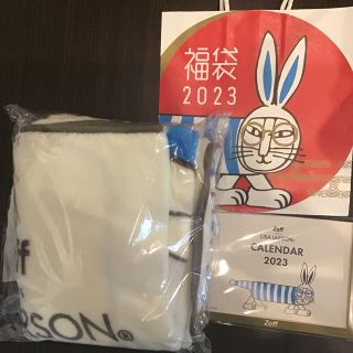 リサラーソン(Lisa Larson)の新品！Zoff2023福袋 膝掛け　紙袋　カレンダー(ノベルティグッズ)