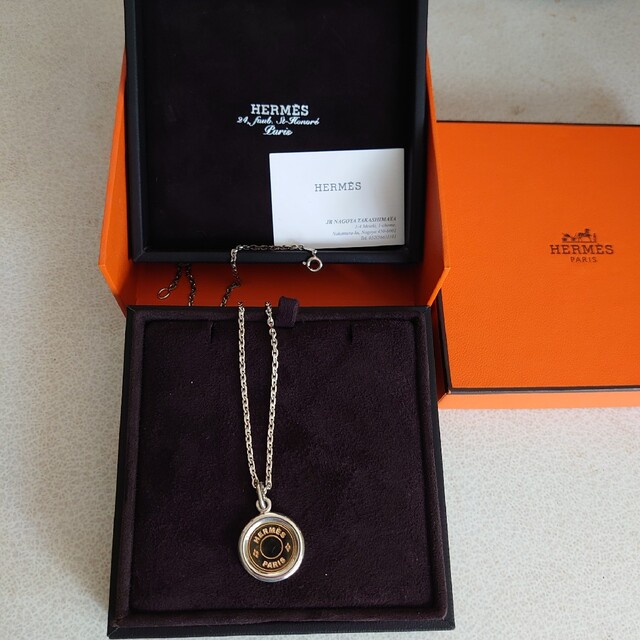 エルメス Hermes セリエ コイントップ コンビカラー ネックレス