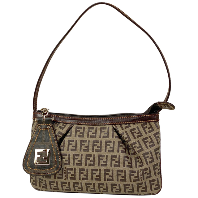 超美品の FENDI - フェンディ ズッキーノ柄 ポーチ レディース 【中古