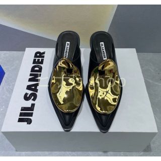 Jilsander メタルプレートサンダル　イエロー