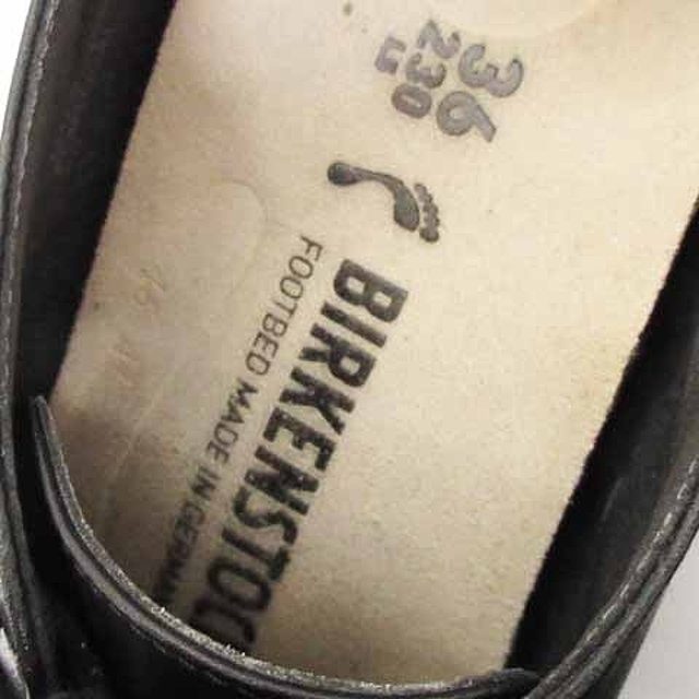 BIRKENSTOCK(ビルケンシュトック)のビルケンシュトック ソーンダース シューズ レザー 黒 36 23cm ■SM0 レディースの靴/シューズ(その他)の商品写真