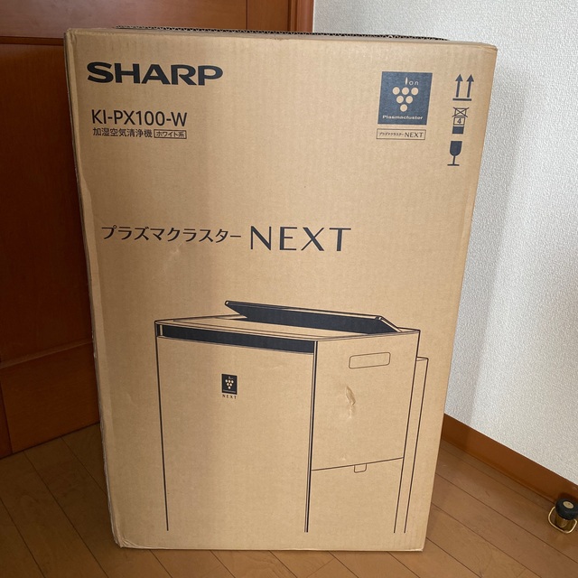 人気特価激安 SHARP KI-PX100-W プレミアムモデル 加湿空気清浄機 新品