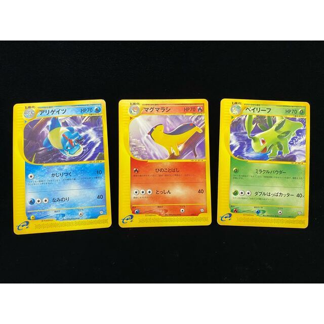 マグマラシ アリゲイツ ベイリーフ ポケモンカードe bkfRNsPjPd