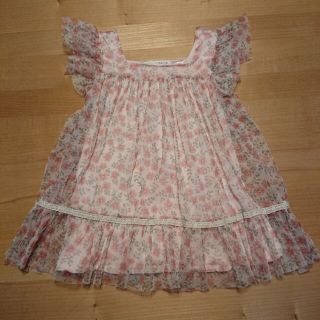 ザラキッズ(ZARA KIDS)のZARA ワンピース チュニック 92 花柄(ワンピース)