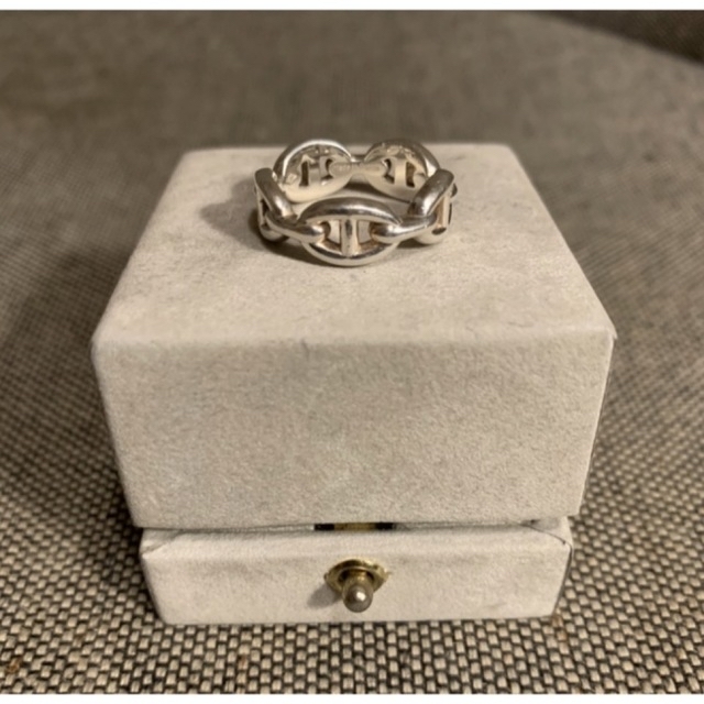 HERMES - Vintage Hermes シェーヌダンクル リングの通販 by HERMES - Vintage Hermes シェーヌダンクル リングの通販 by