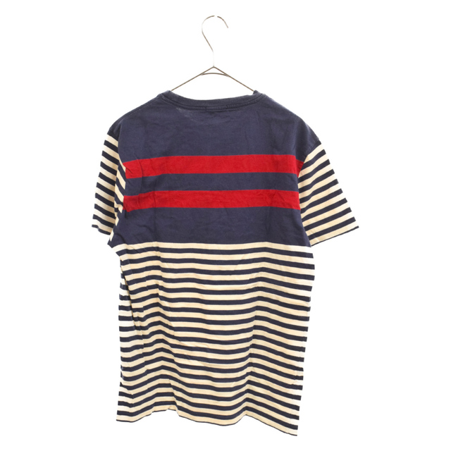 MONCLER(モンクレール)のMONCLER モンクレール MAGLIA GIROCOLLO 210918022900 パネルボーダー半袖Tシャツ カットソー ネイビー/レッド/ホワイト メンズのトップス(Tシャツ/カットソー(半袖/袖なし))の商品写真