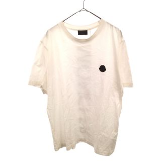 モンクレール(MONCLER)のMONCLER モンクレール MAGLIA T-SHIRT バックロゴ ワッペン 半袖Tシャツ G10918C7B310 8390Y ホワイト(Tシャツ/カットソー(半袖/袖なし))