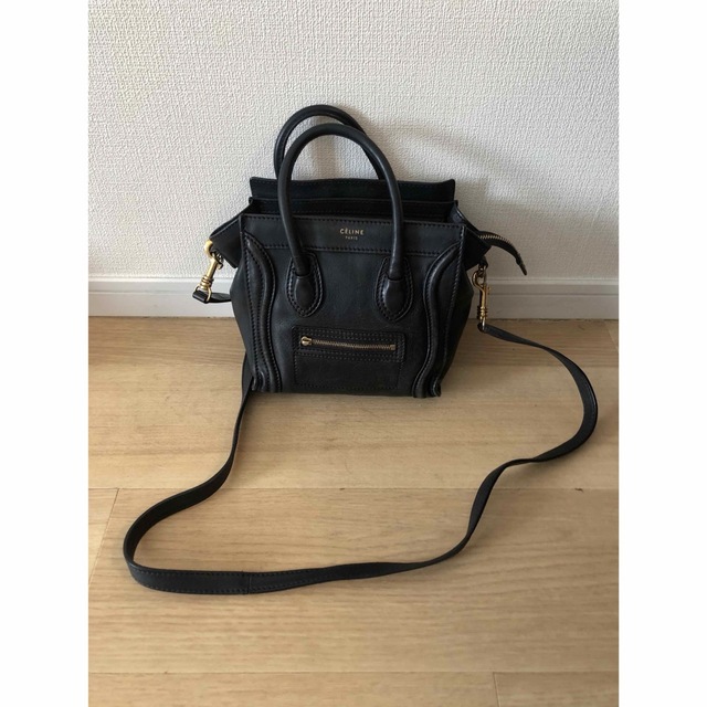 専用 CELINE セリーヌ ラゲージ ナノ ショッパー 2way 黒 正規品