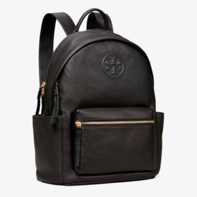 Tory Burch(トリーバーチ)のトリーバーチ　バックパック　リュック　レザー　黒　ブラック レディースのバッグ(リュック/バックパック)の商品写真