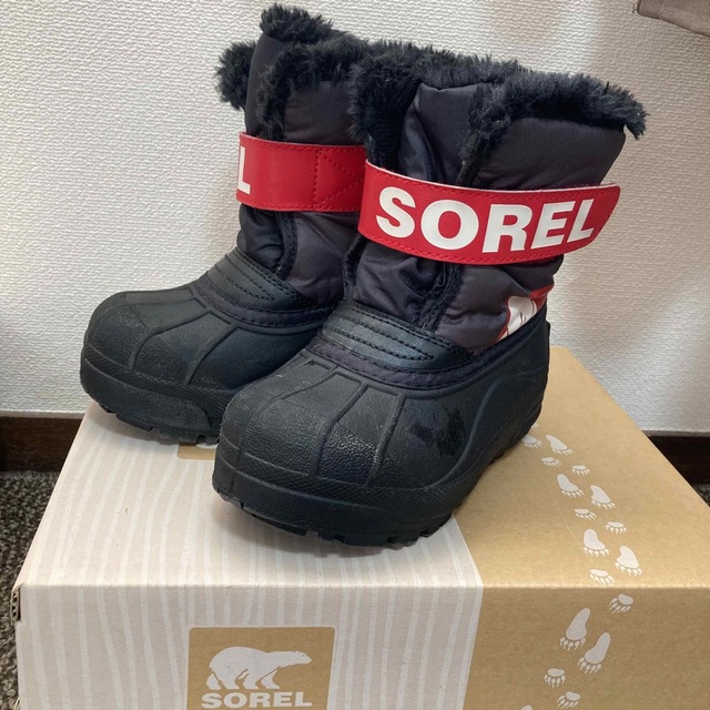 SOREL(ソレル)のSOREL ソレルキッズスノーブーツ(チルドレンスノーコマンダー) キッズ/ベビー/マタニティのキッズ靴/シューズ(15cm~)(アウトドアシューズ)の商品写真