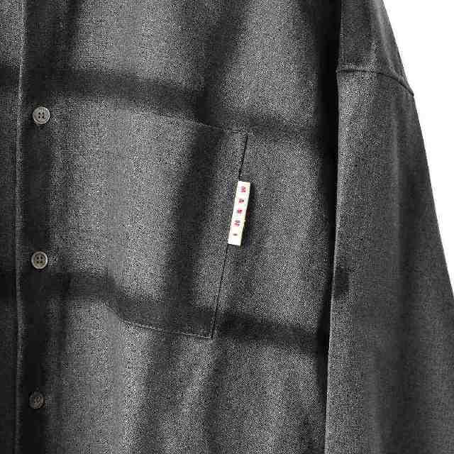 MARNI 21SS トロピカルウールシャツ 長袖 チェック 44 グレー | www
