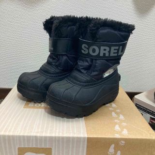 ソレル(SOREL)のSORELソレル チルドレンスノーコマンダー スノーブーツ　キッズ(アウトドアシューズ)