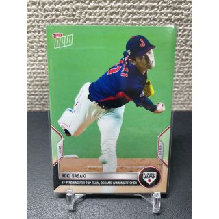 Topps now 佐々木朗希　侍ジャパンデビュー記念カード(スポーツ選手)