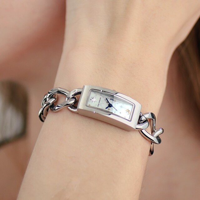 スタージュエリー ウォッチ LINK CHAIN WATCH 腕時計 スクエア-