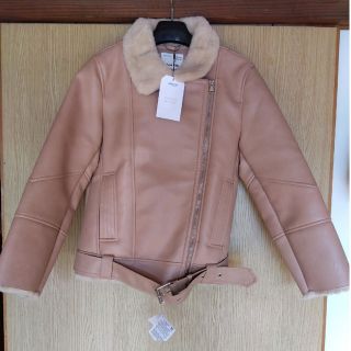 Zara Kids ライダースジャケット　ムートン　新品未使用タグ付　152cm(コート)