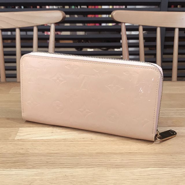 2022新作モデル - VUITTON LOUIS 美品 長財布 ローズアンジェリーク ジッピーウォレット ヴェルニ ルイヴィトン 財布