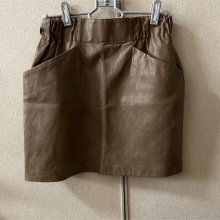 ザラ(ZARA)のzara フェイクレザースカート(ミニスカート)