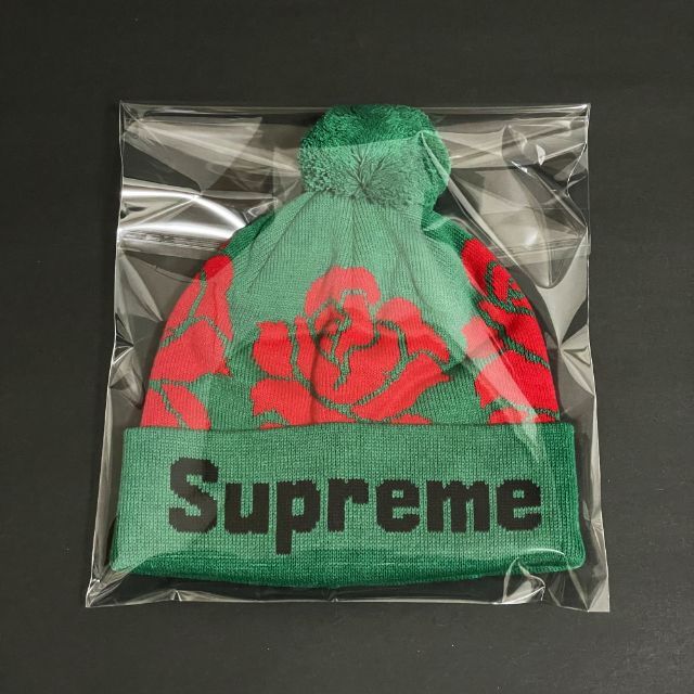 Supreme(シュプリーム)のSupreme Rose Beanie ローズ ビーニー ニット帽 グリーン メンズの帽子(ニット帽/ビーニー)の商品写真